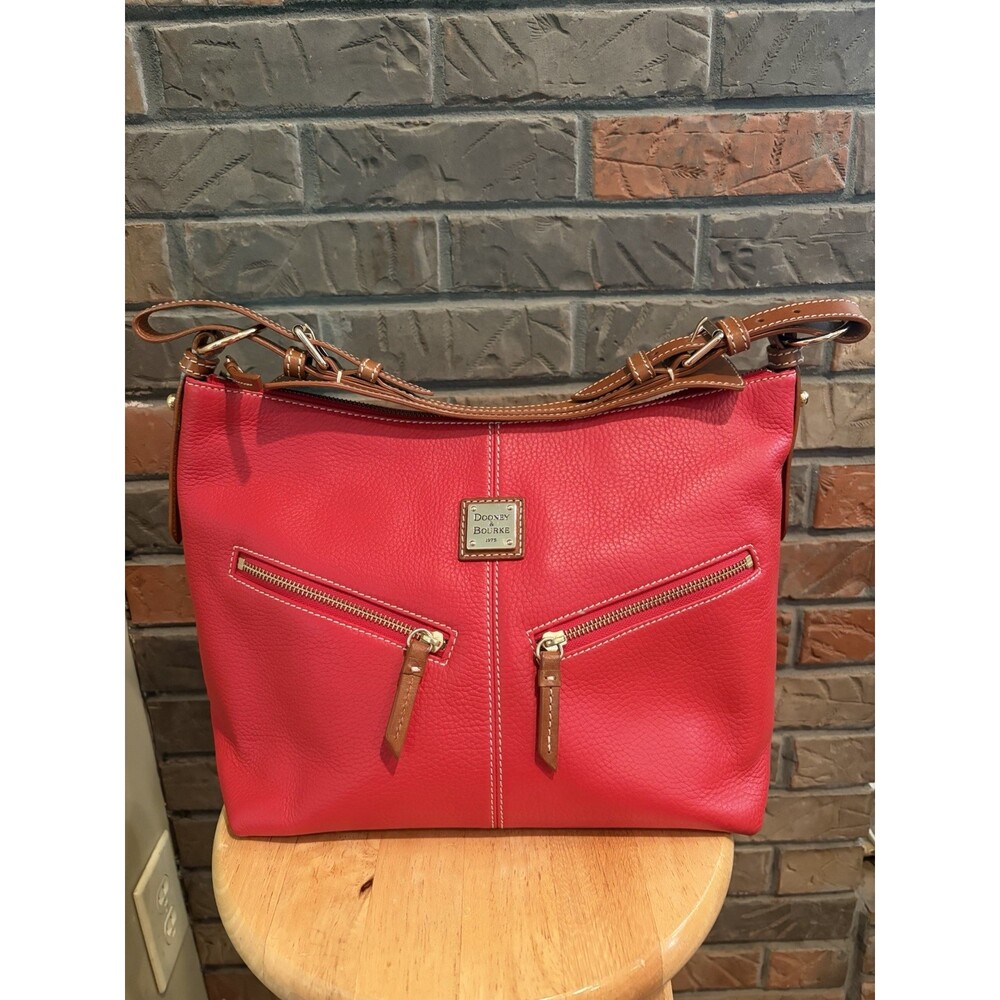 Dooney and Burke Pebble Grain Leather Shoulder Bag